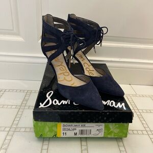 Sam Edelman Zachary Navy Suede heel